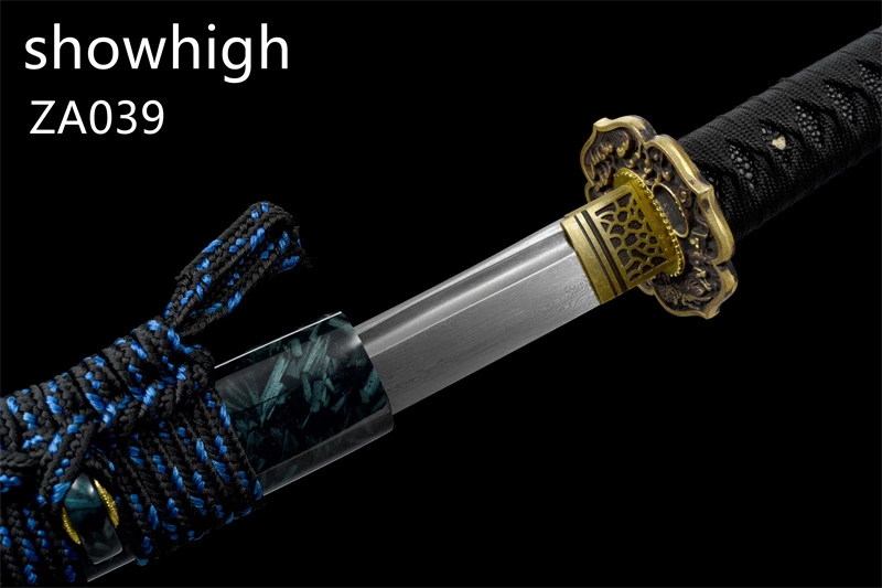 damascus katana sword ZA039