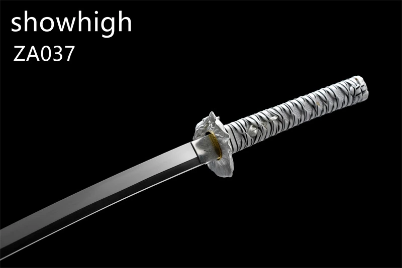 mirror polished high carbon steel lotus katana sword ZA037