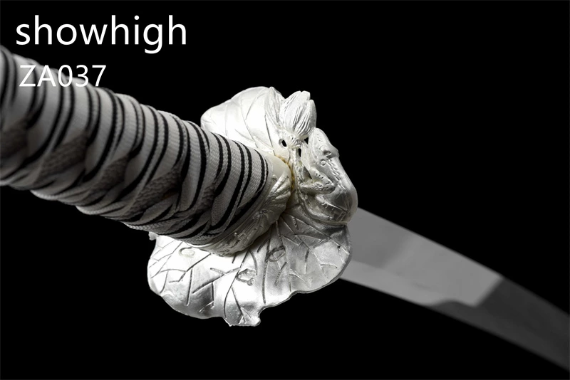 mirror polished high carbon steel lotus katana sword ZA037