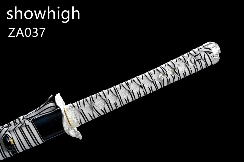 mirror polished high carbon steel lotus katana sword ZA037