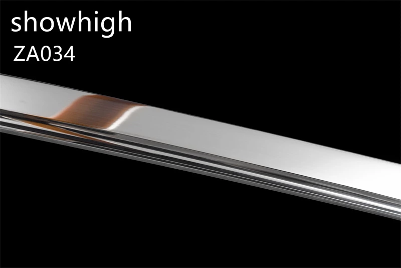 mirror polished high carbon steel katana sword ZA034
