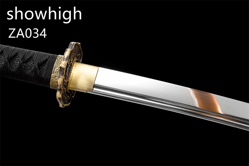mirror polished high carbon steel katana sword ZA034