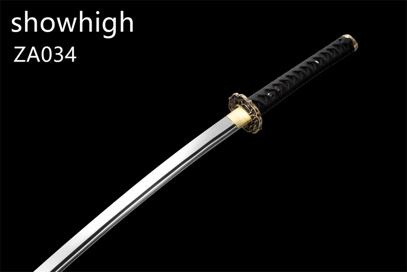 mirror polished high carbon steel katana sword ZA034