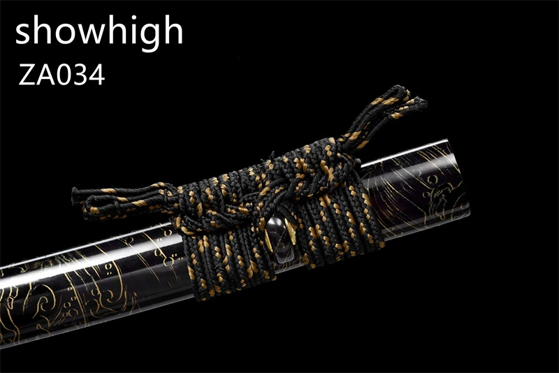 mirror polished high carbon steel katana sword ZA034