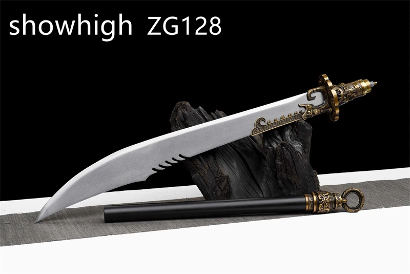 broadsword with  black stainless steel long handle  ZG128