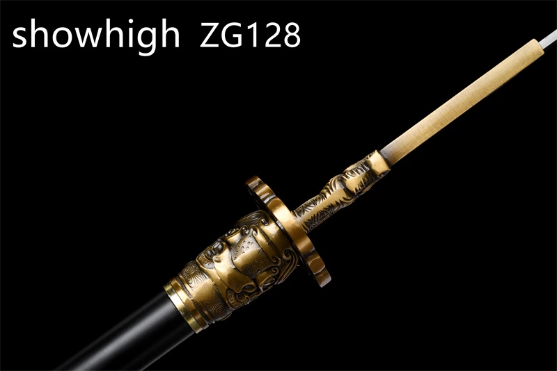 broadsword with  black stainless steel long handle  ZG128
