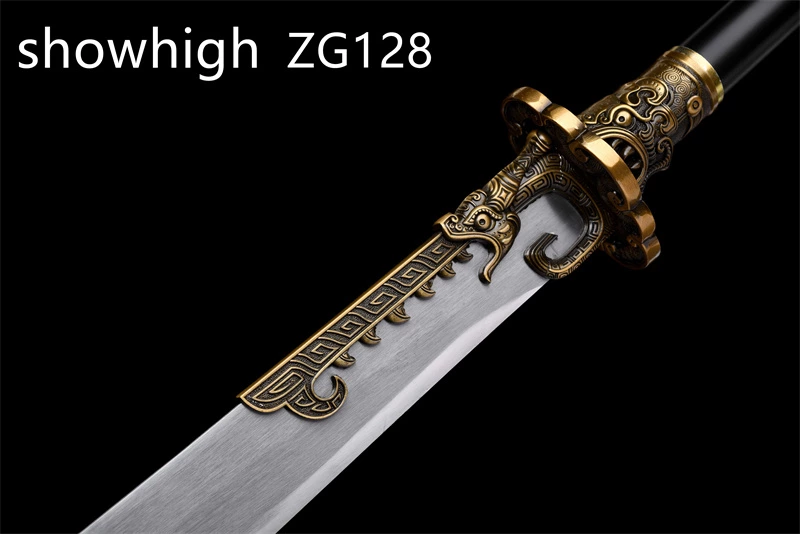broadsword with  black stainless steel long handle  ZG128