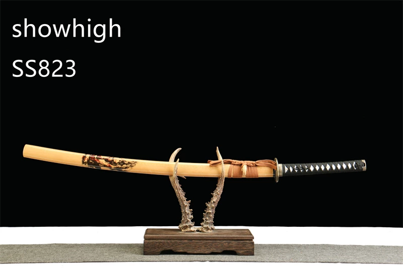 handmade carbon steel wolf katana sword SS823