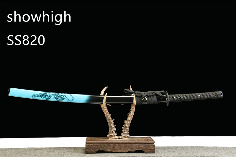 handmade T8 or 0145 carbon steel katana sword SS820