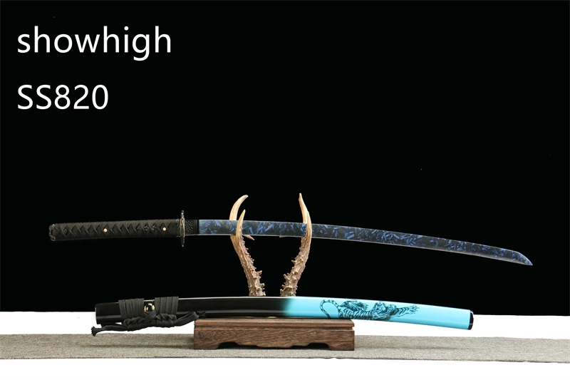 handmade T8 or 0145 carbon steel katana sword SS820