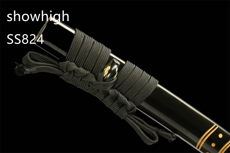 Handmade black katana  phoenix sword SS824