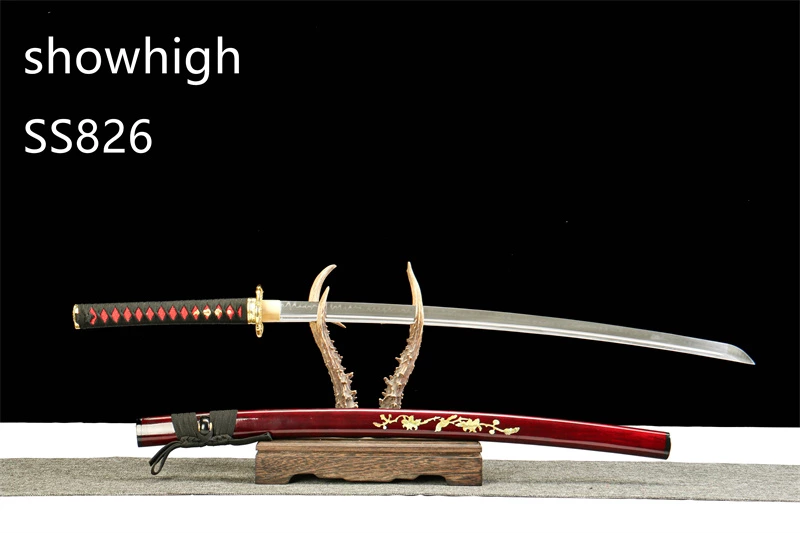 T10 real hamon katana sword SS826