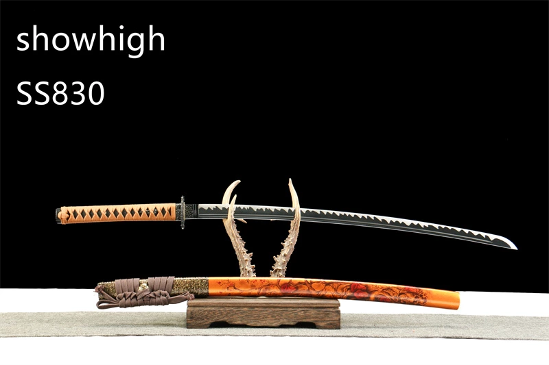 black katana sword SS830