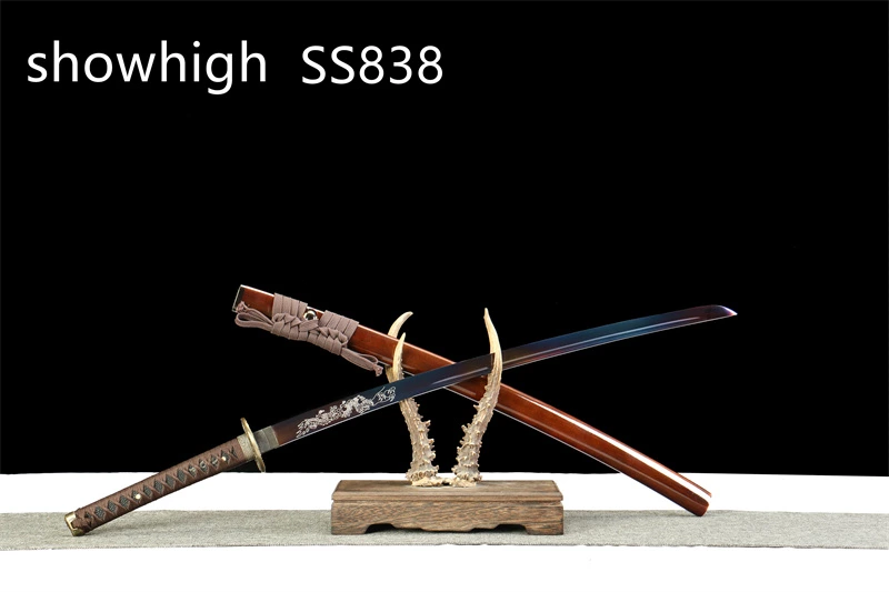 blue blade dragon katana sword SS838