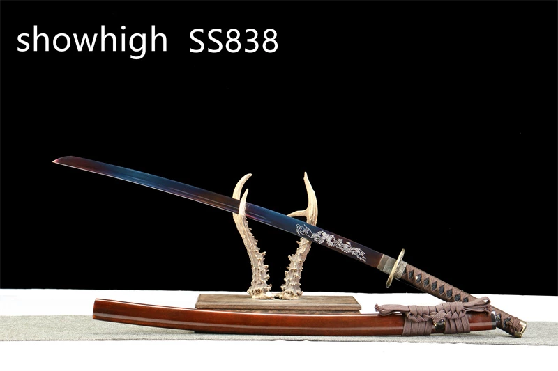 blue blade dragon katana sword SS838