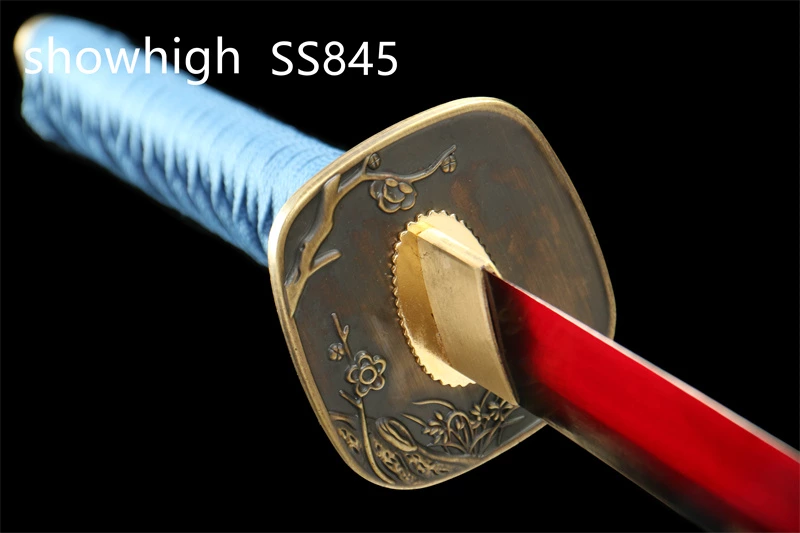red and black katana sword SS845