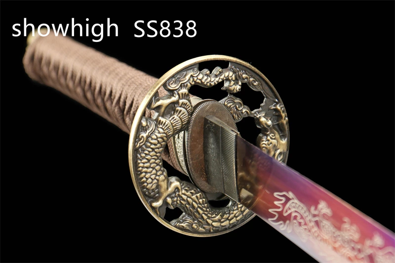 blue blade dragon katana sword SS838