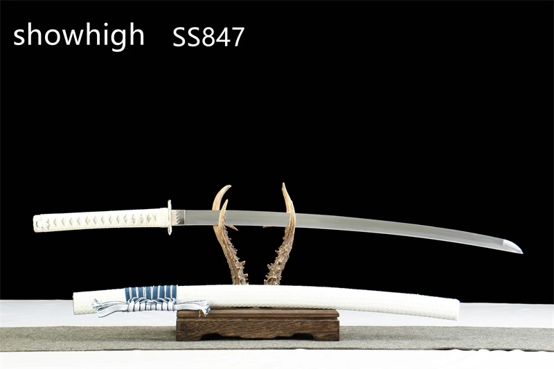 silver dragon katana sword SS847