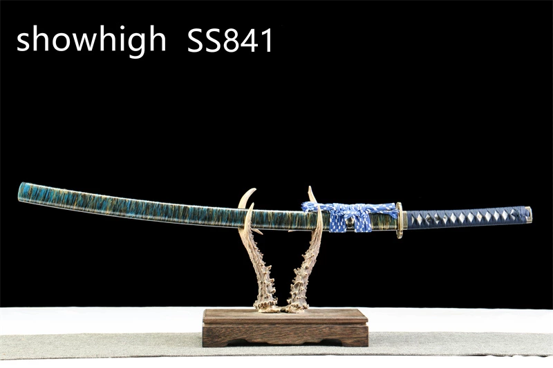 fancy blue katana sword SS841