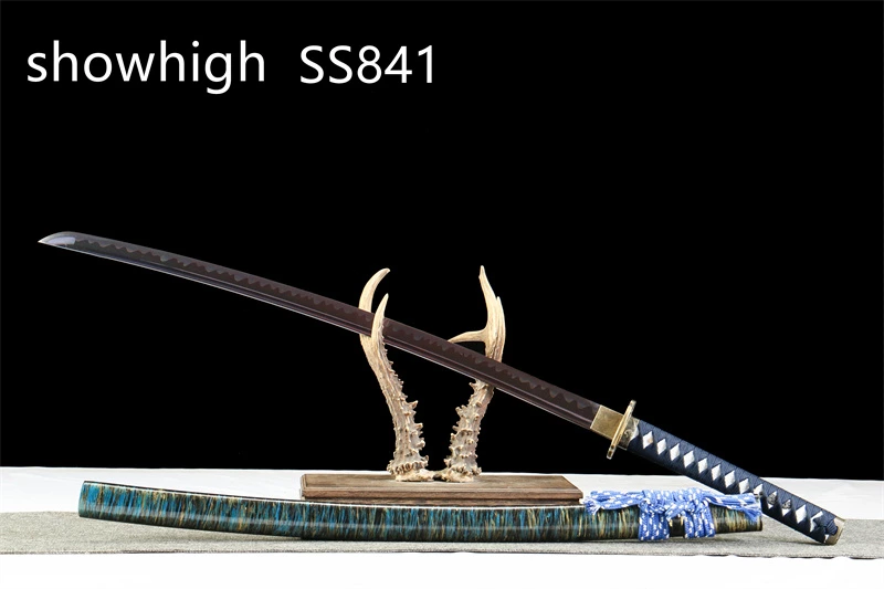 fancy blue katana sword SS841