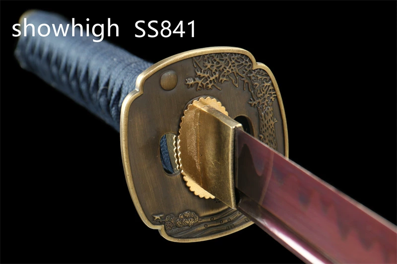 fancy blue katana sword SS841
