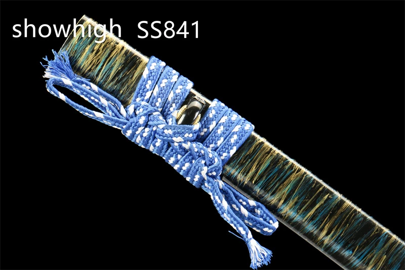 fancy blue katana sword SS841