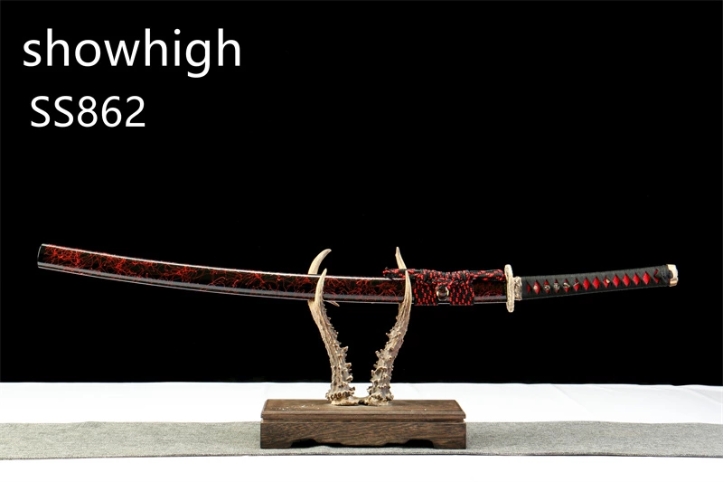 black damascus katana sword ss862