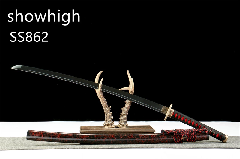 black damascus katana sword ss862