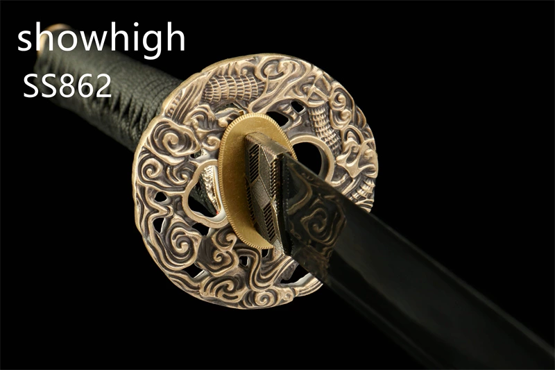 black damascus katana sword ss862