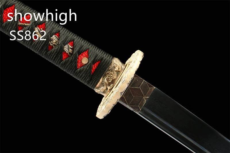black damascus katana sword ss862