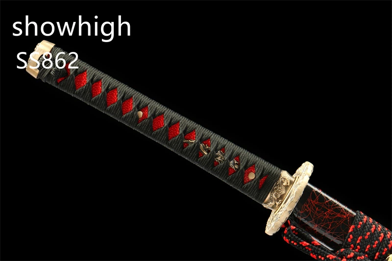 black damascus katana sword ss862