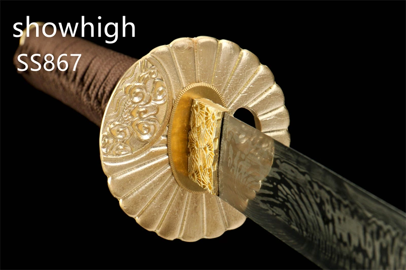 four leaf clover damascus sword SS867