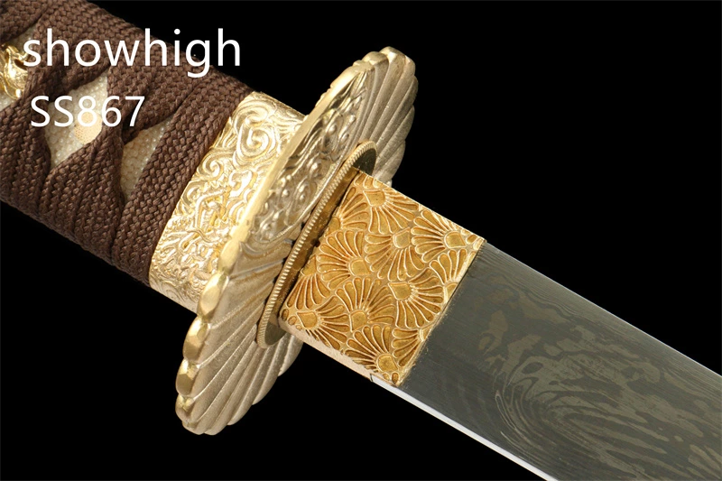 four leaf clover damascus sword SS867