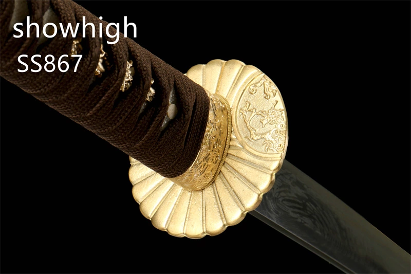 four leaf clover damascus sword SS867