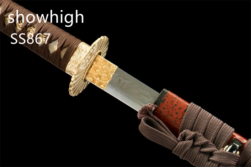 four leaf clover damascus sword SS867