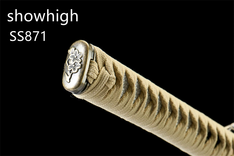 gold T10 real hamon katana sword SS871