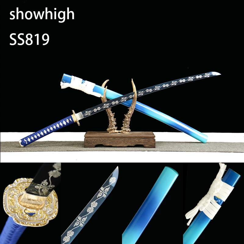 blue katana sword SS819