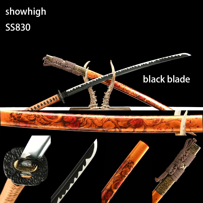 black katana sword SS830