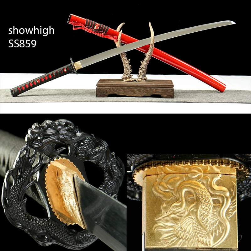 red katana sword SS859