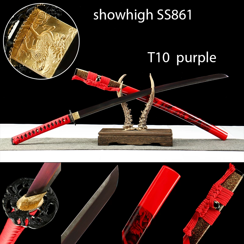 purple katana sword SS861