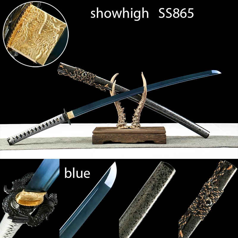 blue katana sword SS865