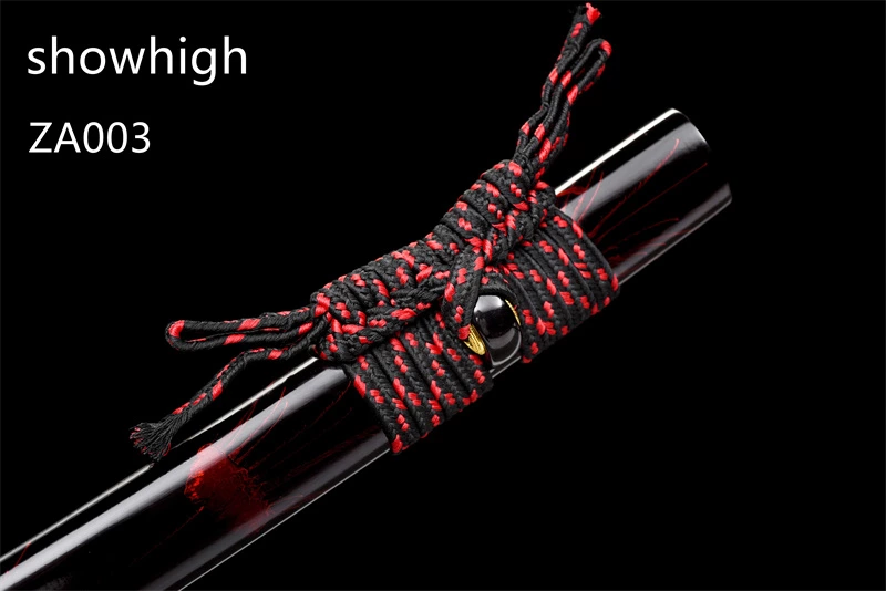red damascus katana sword ZA003