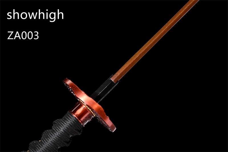 red damascus katana sword ZA003