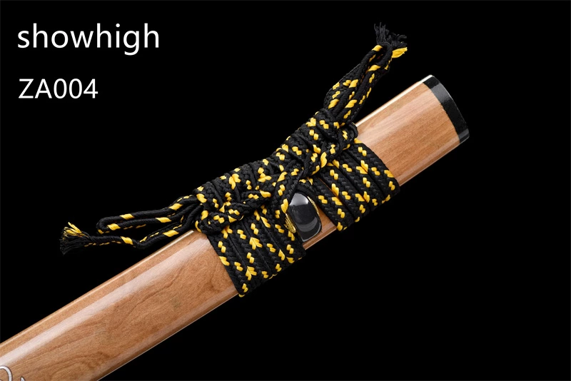 T10 clay tempered real hamon katana sword ZA004