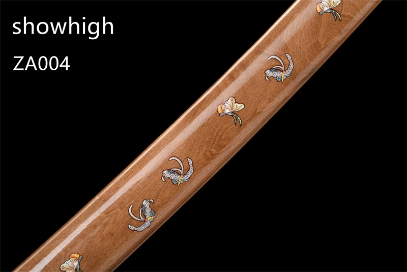 T10 clay tempered real hamon katana sword ZA004