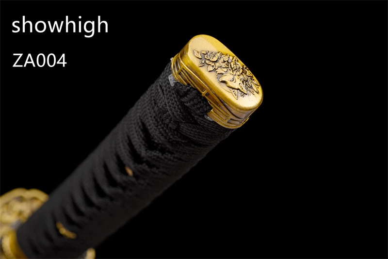 T10 clay tempered real hamon katana sword ZA004