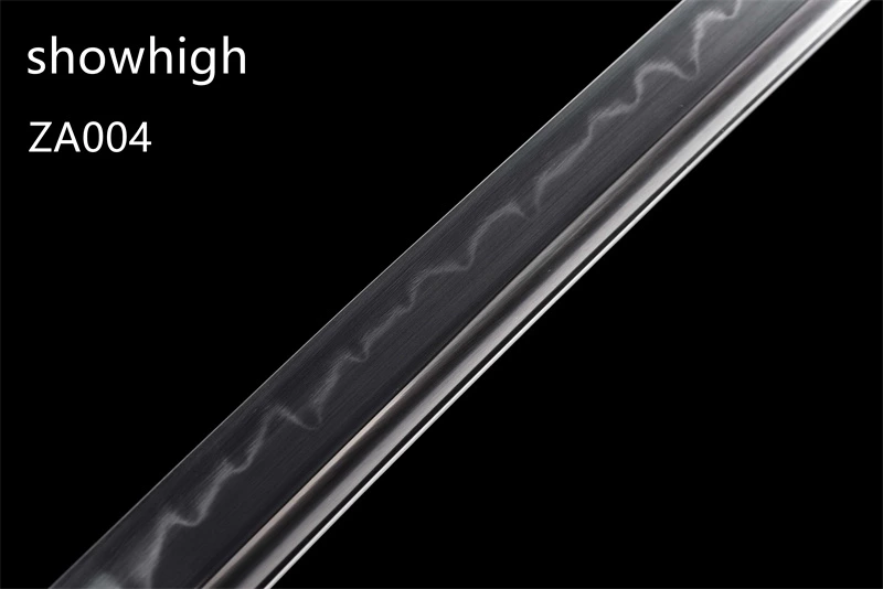T10 clay tempered real hamon katana sword ZA004