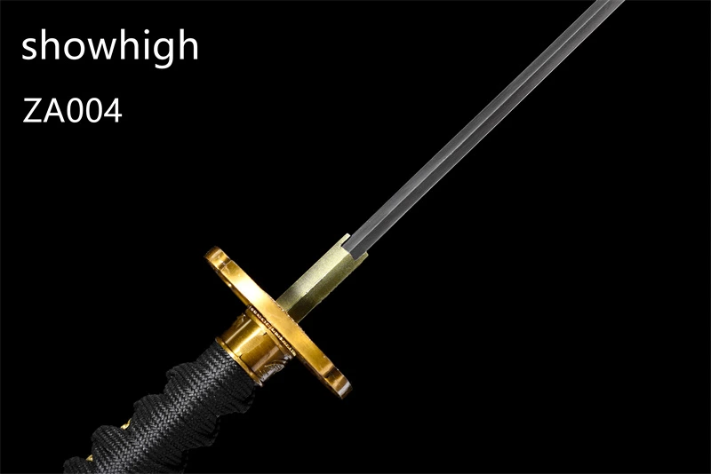 T10 clay tempered real hamon katana sword ZA004