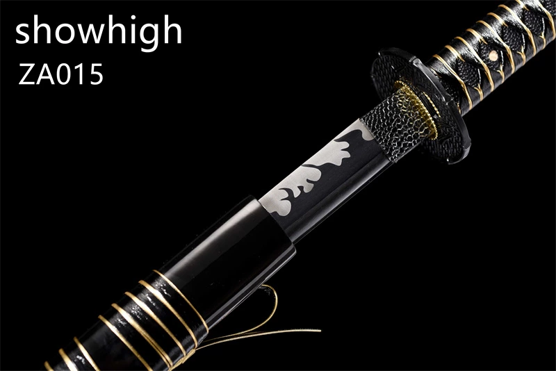 black gold katana sword ZA015