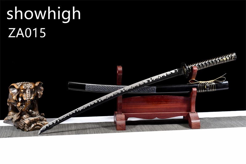 black gold katana sword ZA015